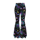 Leopard-print Hip-lifting Tight Leggings Straight-leg Bootcut Pants