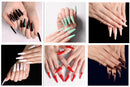 Long Coffin Fake Nails - Variety of Colors Available