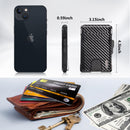 Cross-border Carbon-fiber Leather Case Aluminum Holder Card