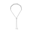 .925 Sterling Silver 1/10 Cttw Diamond X Link Bolo Bracelet (I-J Color, I2-I3 Clarity)