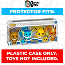 Pop Protector for 4 Pack Pokemon Eevee, Vaporeon, Jolteon & Flareon Funko Pop