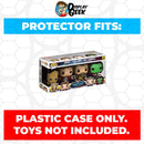 Pop Protector for 4 Pack Groot, Star-Lord, Ego & Gamora Funko Pop