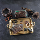 4 Pack Satin Hair Ties in Black / Brown / Cheetah / Nude | Stretchy Scrunchies Hair Accessory