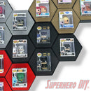 4-CELL Honeycomb Wall Display for Bitty Pops | Organize Bitty Pops for easy display!