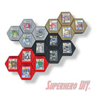 4-CELL Honeycomb Wall Display for Bitty Pops | Organize Bitty Pops for easy display!