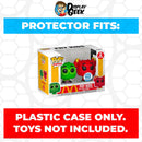 Pop Protector for 2 Pack Funko Pop McDonalds - Fry Kids Orange and Blue aka Fry Guys