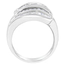 14KT White Gold Diamond Bypass Band Ring (1 cttw, H-I Color, SI1-SI2 Clarity)