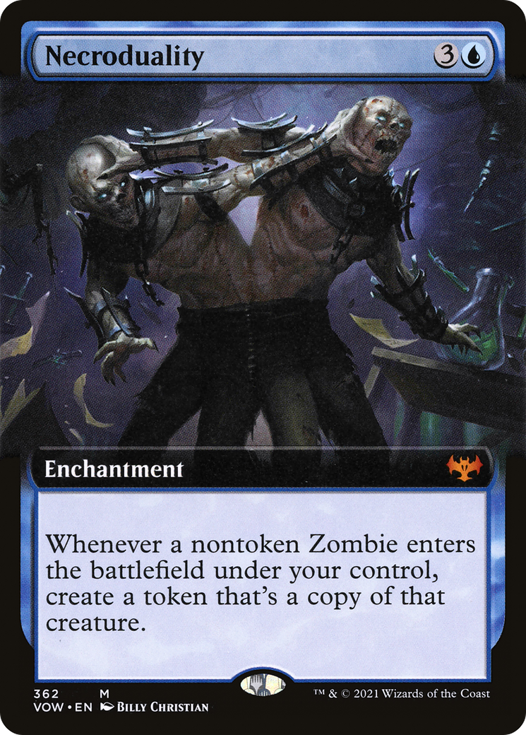 Necroduality (VOW-362) - Innistrad: Crimson Vow: (Extended Art) Foil