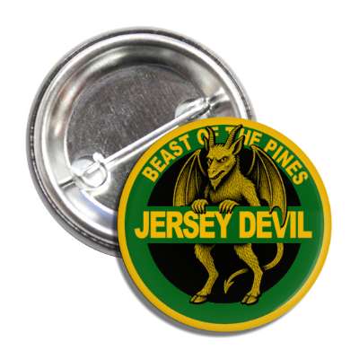 Jersey Devil Highway Sign Button