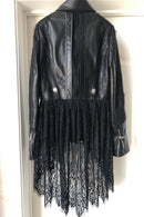 Leather Women's Short Motorcycle Zipper