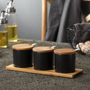 Kitchen ceramic seasoning jar