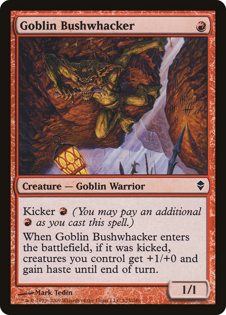 Goblin Bushwhacker (ZEN-125) - Zendikar Foil