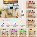40" Console Table with Charging Station and LED Lights