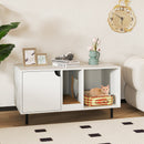 40 Inch Cat Litter Box Enclosure for 2 Cats Hidden Cat Washroom-White