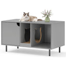 40 Inch Cat Litter Box Enclosure for 2 Cats Hidden Cat Washroom-Gray