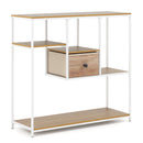 40 Inch Console Table Behind Sofa Couch with Storage