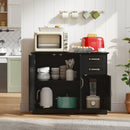 40 Inch Modern Kitchen Sideboard Buffet Cabinet with 2 Drawers and Adjustable Shelf