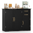40 Inch Modern Kitchen Sideboard Buffet Cabinet with 2 Drawers and Adjustable Shelf