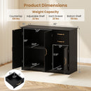 40 Inch Modern Kitchen Sideboard Buffet Cabinet with 2 Drawers and Adjustable Shelf