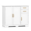 40 Inch Modern Kitchen Sideboard Buffet Cabinet with 2 Drawers and Adjustable Shelf