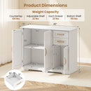 40 Inch Modern Kitchen Sideboard Buffet Cabinet with 2 Drawers and Adjustable Shelf