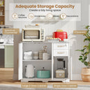 40 Inch Modern Kitchen Sideboard Buffet Cabinet with 2 Drawers and Adjustable Shelf