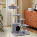 40 Inch Multi-level Cat Tower with Condo and Dangling Jingle Ball