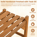 40-Inch Outdoor Bench with Contoured Seat - Set of 2