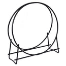 30-Inch Tubular Steel Log Hoop Firewood Storage Rack