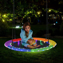 40 Inches Saucer Tree Swing Round with Lights for Kids and Adults