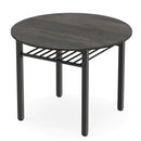 40" Round Dining Table with Storage Shelf for 4 People
