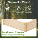 40" x 40" Outdoor Wood Raised Garden Bed-Natural
