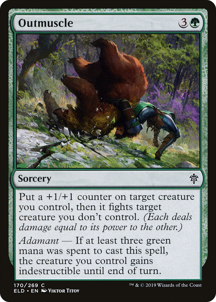 Outmuscle (ELD-170) - Throne of Eldraine Foil