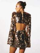 Sequined Evening Dress
