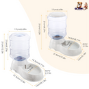 3.5L/1Gal Pet Water Dispenser Self-Dispensing Gravity Pets Water Feeder Automatic Pet Waterer Cat Dog
