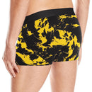 Black and Yellow Paint Splatter Graffiti Boxer Briefs