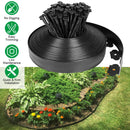 32.8FT Non-Digging Plastic Garden Edging Kit Plastic Garden Border with 30 Spikes 2In Tall Border Edging for Garden Lawn Yard Flower Beds