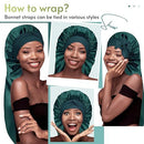 Long Double-layer Silk Sleep Cap Long-tube Hat With Elastic Brim Made From Mulberry Silk