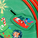 Disney Classics Christmas Glow-in-the-Dark Loungefly Mini Backpack Santa Mickey and Minnie