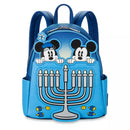 Disney Mickey and Minnie Mouse Hanukkah Light-Up Loungefly Mini Backpack