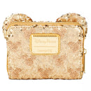 Disney Minnie Mouse Gold Sequin Loungefly Wallet