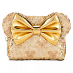 Disney Minnie Mouse Gold Sequin Loungefly Wallet
