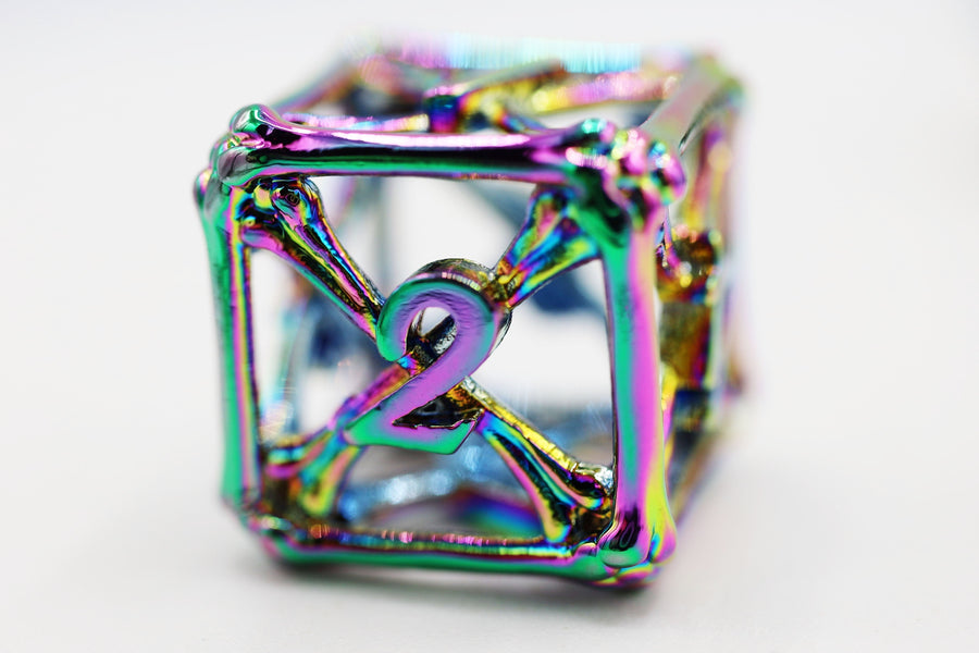 Mystic Bones - Hollow Metal RPG Dice Set