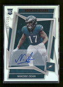 2022 Panini Rookies & Stars Rookies Signatures Nakobe Dean #/299 Auto #200