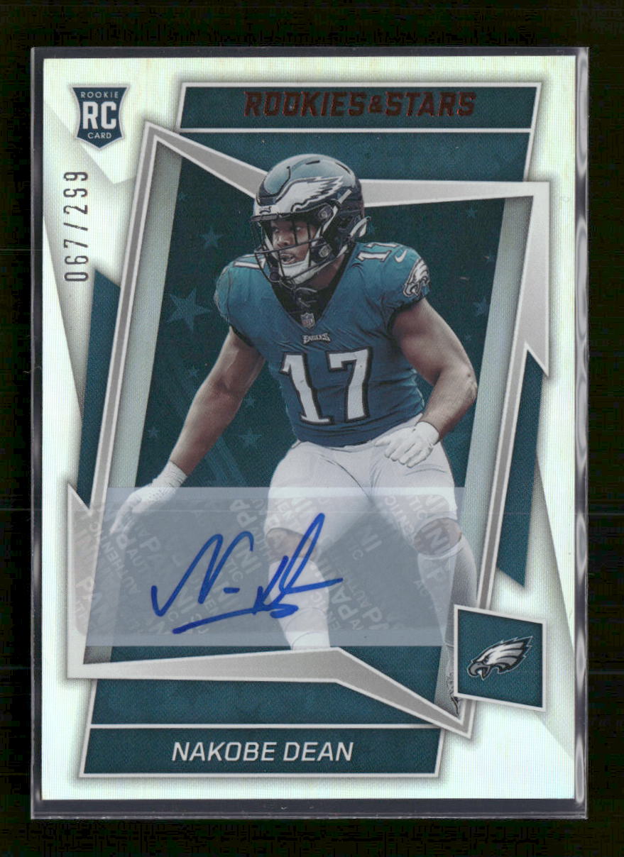 2022 Panini Rookies & Stars Rookies Signatures Nakobe Dean #/299 Auto #200