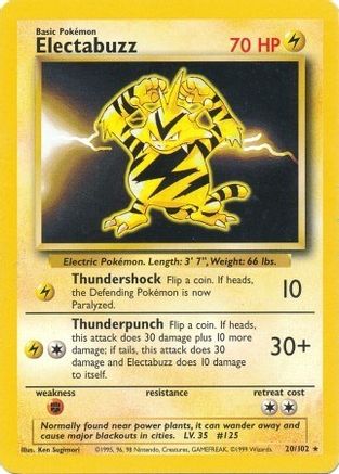 Electabuzz 020/102 - Base Set