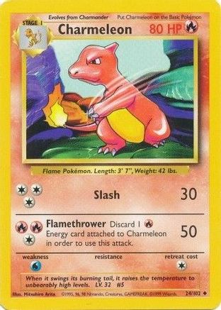 Charmeleon 024/102 - Base Set