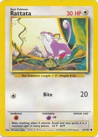 Rattata 061/102 - Base Set