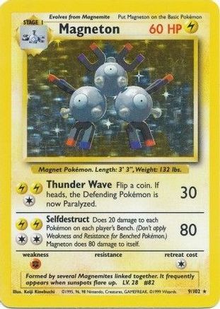 Magneton 009/102 - Base Set Holofoil
