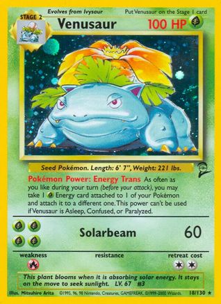 Venusaur 018/130 - Base Set 2 Holofoil